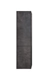 MARNY Kolomkast 40 cm deuren met linnenkorf - Donker Beton