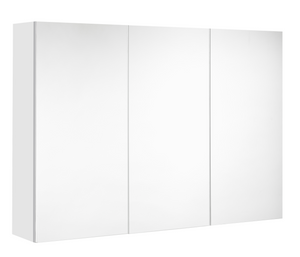 NORDIK Armoire de toilette 100 cm - UTE - Blanc Ultra mat