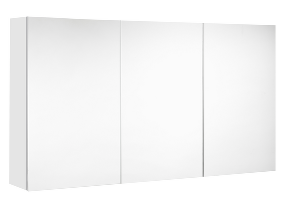 NORDIK Armoire de toilette 120 cm - UTE - Blanc Ultra mat