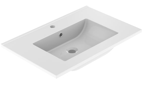 PRIMO Plan de toilette 70 cm - Blanc brillant