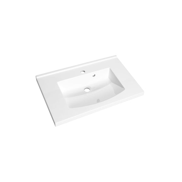 FLEX Plan de toilette 70 cm - Blanc brillant